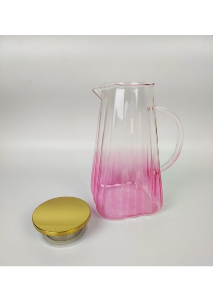 Pembe Gold Krom Metal Kapaklı Contalı Süzgeçli Borosilikat Sürahi – 1.8 Lt. modelleri