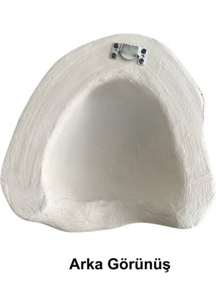 Fiberglass Duvar Apliği E14 Duylu - 30X35 Cm, Traverten Görünümlü Beton Grisi fiyatları