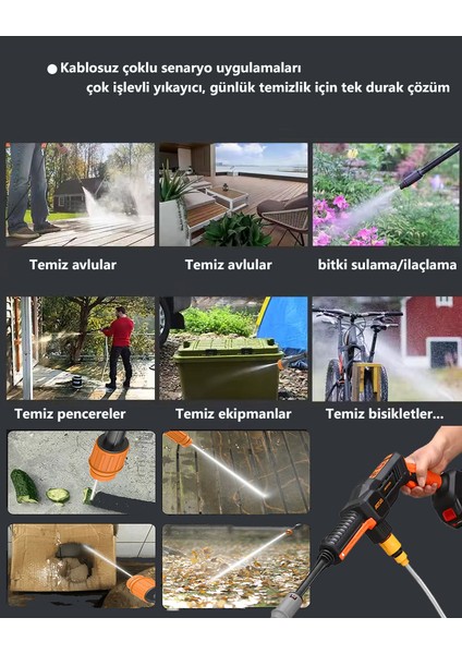 16 Lt Akülü Yüksek Basınçlı Arac Yıkama Tabancası