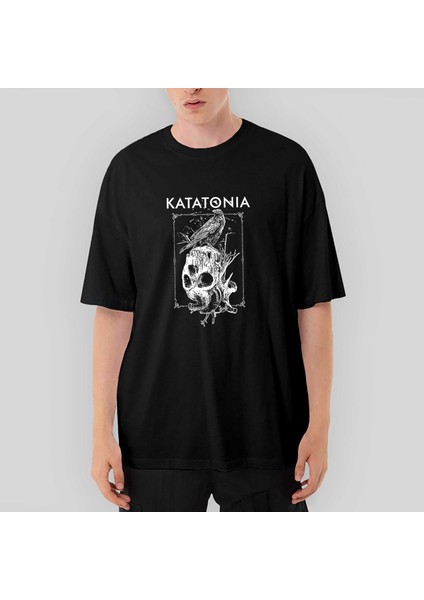 Katatonia Crow Oversize Siyah Tişört