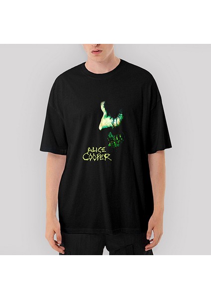 Alice Cooper Zombie Oversize Siyah Tişört
