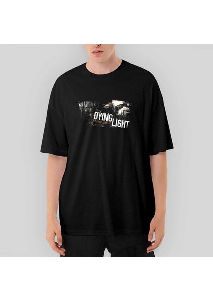 Dying Light 2 Good Night Oversize Siyah Tişört