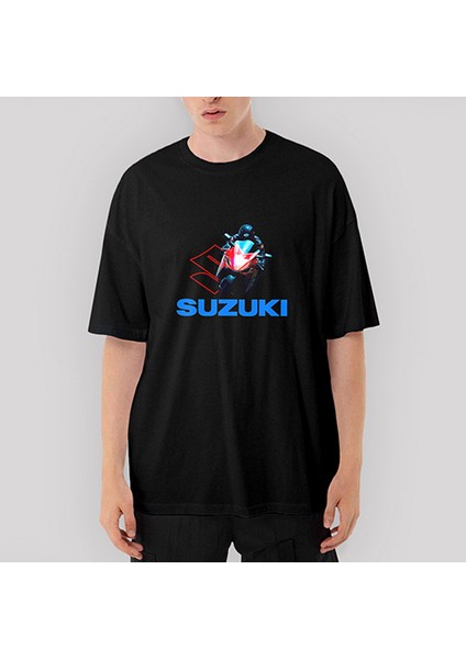 Suzuki Motogp Oversize Siyah Tişört