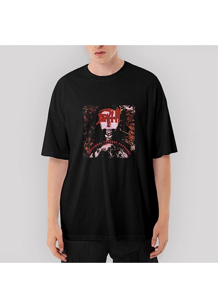 Death Individual Thought Patterns Oversize Siyah Tişört