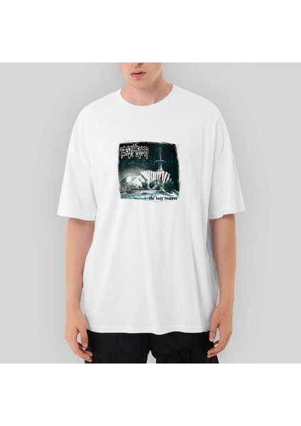 Belphegor The Last Supper Oversize Beyaz Tişört