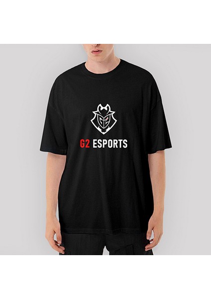 G2 Esports Oversize Siyah Tişört