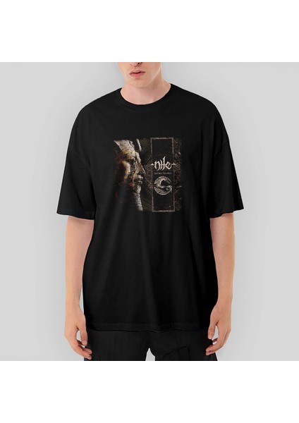 Nile Those Whom The Gods Detest Oversize Siyah Tişört
