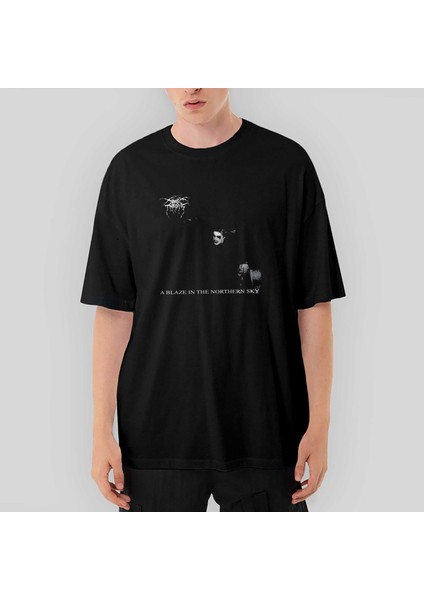 Darkthrone A Blaze In The Northern Sky Oversize Siyah Tişört