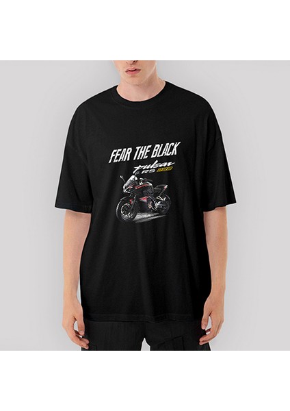 Pulsar Rs 200 Fear The Black Oversize Siyah Tişört