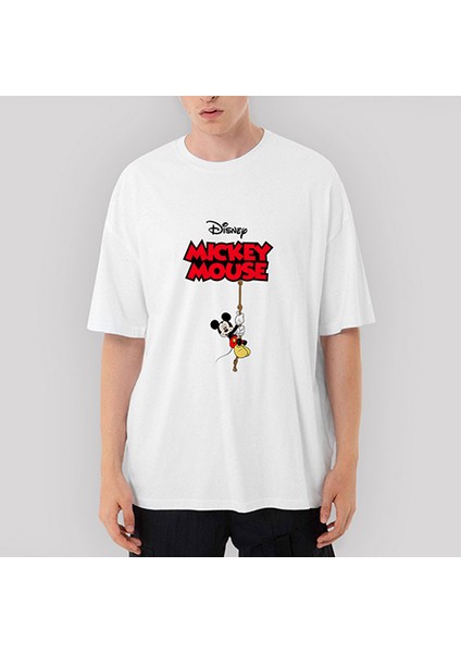 Disney Mickey Mouse Oversize Beyaz Tişört