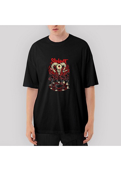 Slipknot Devil Oversize Siyah Tişört