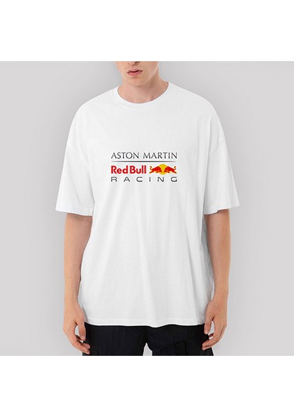 Aston Martin Redbull Racing Oversize Beyaz Tişört