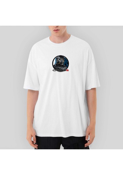 Crysis Masked Warrior Oversize Beyaz Tişört