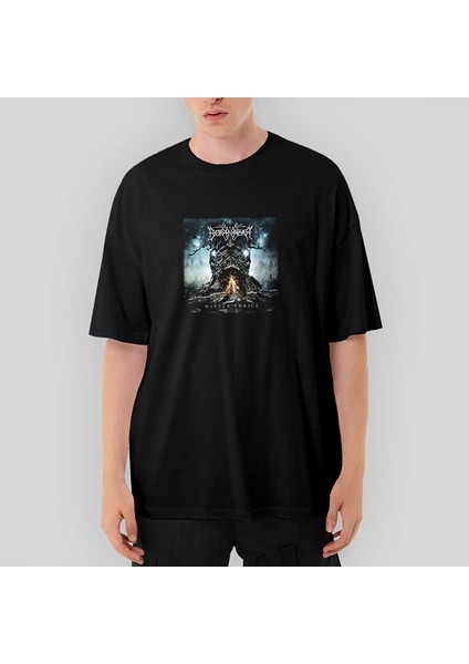Borknagar Winter Thrice Oversize Siyah Tişört Oversize Siyah Tişört