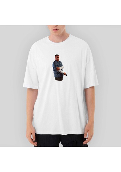 Gta Rifleman Human Oversize Beyaz Tişört