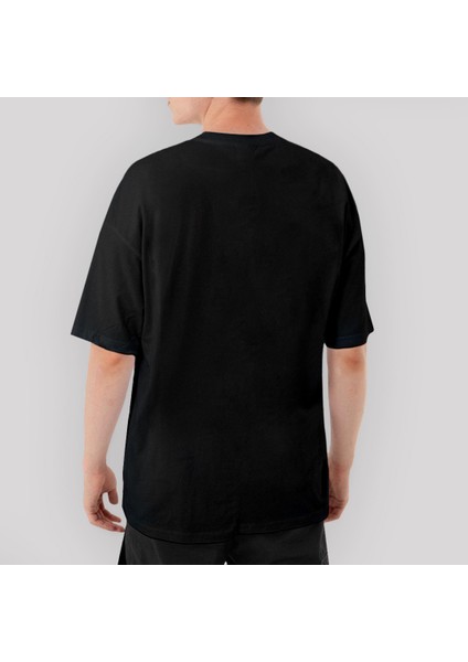 Def Leppard Logo Oversize Siyah Tişört