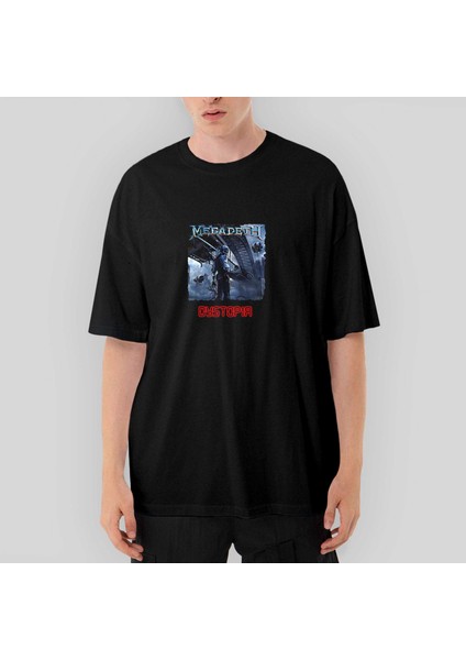 Megadeth Dystopia Oversize Siyah Tişört