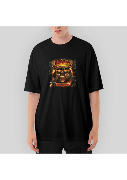 Destruction Under Attack Oversize Siyah Tişört