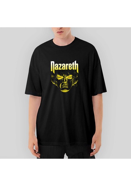 Nazareth Face Oversize Siyah Tişört