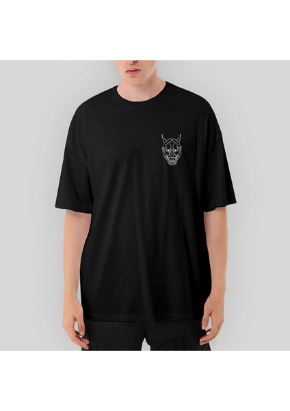 Ghostemane Maske Oversize Siyah Tişört