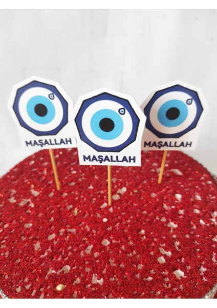 Beyhan Bayhan 30 Adet Dekoratif Nazarboncuk Baskılı Karton Sünnet Kürdanı - Maşallah modelleri