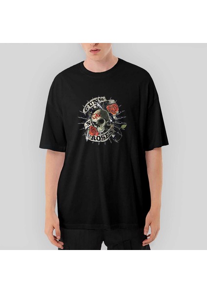Gun N Roses Firepower Oversize Siyah Tişört