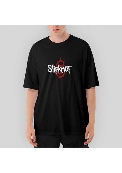 Slipknot Symboll Oversize Siyah Tişört