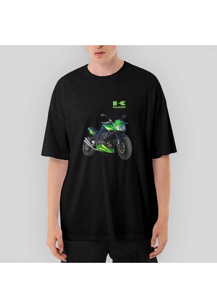 Kawaski Z750 Oversize Siyah Tişört