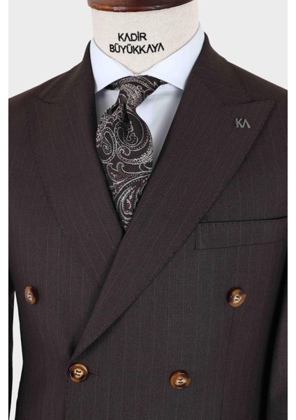 Kırlangıç Yaka Kruvaze Erkek Takım ELBISE-KAX1257S modelleri