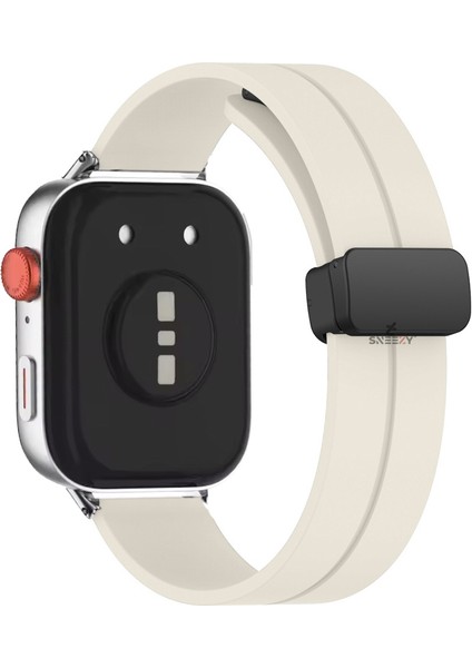 Xiaomi Redmi Watch 5 Active/Redmi 5 Lite Uyumlu Manyetik Tokalı Yumuşak Soft Silikon Kordon