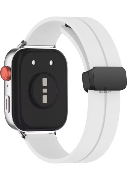 Xiaomi Redmi Watch 5 Active/Redmi 5 Lite Uyumlu Manyetik Tokalı Yumuşak Soft Silikon Kordon
