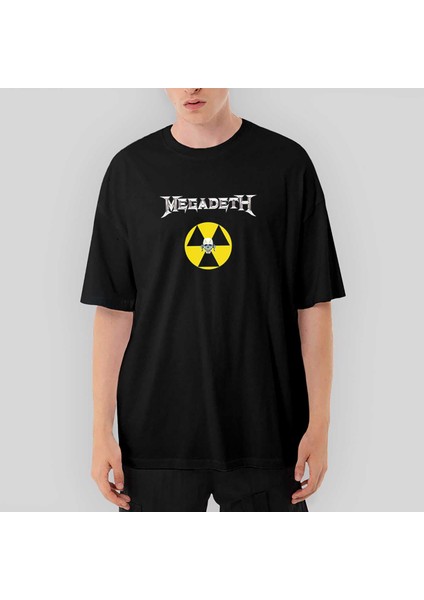 Megadeth Nuclear Radioactive Oversize Siyah Tişört