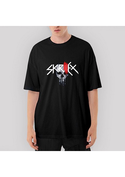Skrillex Punisher Oversize Siyah Tişört