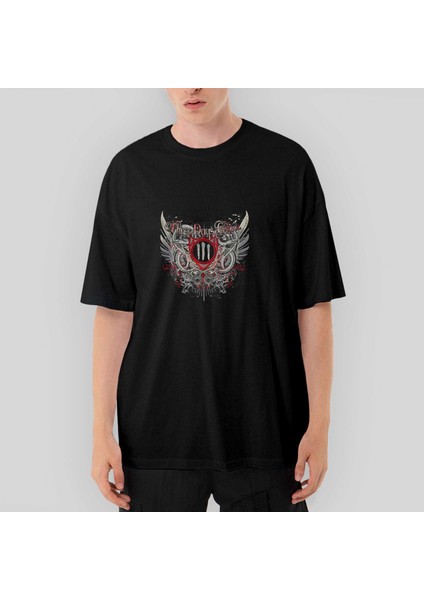 Three Days Grace Oversize Siyah Tişört