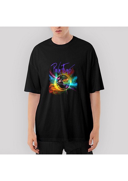 Pink Floyd Smoke Oversize Siyah Tişört