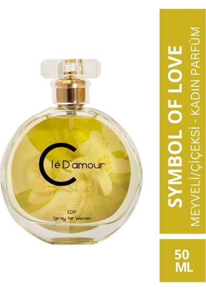 Cle D'Amour Symbol Of Love (Meyveli/Çiçeksi) Men - Kadın Parfüm 50 ml - Vegan