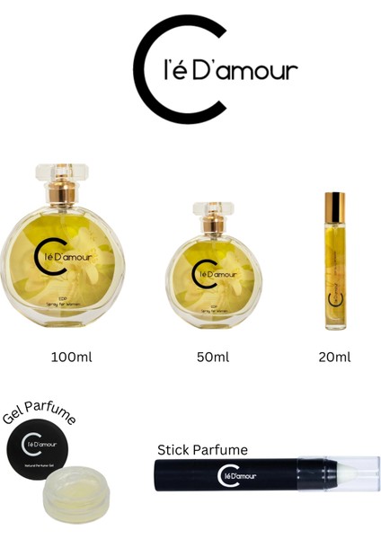 Cle D'Amour Symbol Of Love (Meyveli/Çiçeksi) Men - Kadın Parfüm 50 ml - Vegan modelleri