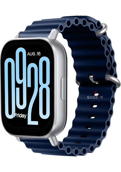 Xiaomi Redmi Watch 5 Active/Redmi 5 Lite Uyumlu Ocean Tasarım Metal Toka Soft Silikon Kordon