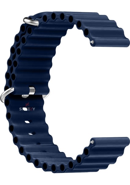 Xiaomi Redmi Watch 5 Active/Redmi 5 Lite Uyumlu Ocean Tasarım Metal Toka Soft Silikon Kordon