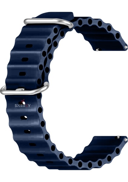 Xiaomi Redmi Watch 5 Active/Redmi 5 Lite Uyumlu Ocean Tasarım Metal Toka Soft Silikon Kordon