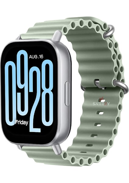 Xiaomi Redmi Watch 5 Active/Redmi 5 Lite Uyumlu Ocean Tasarım Metal Toka Soft Silikon Kordon