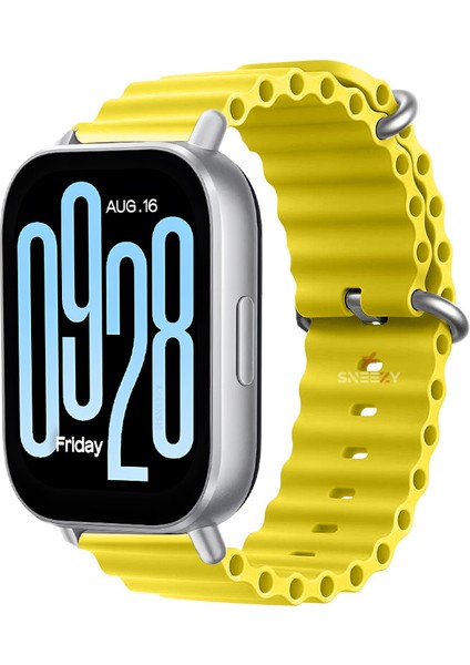 Xiaomi Redmi Watch 5 Active/Redmi 5 Lite Uyumlu Ocean Tasarım Metal Toka Soft Silikon Kordon