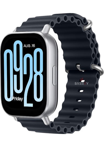 Xiaomi Redmi Watch 5 Active/Redmi 5 Lite Uyumlu Ocean Tasarım Metal Toka Soft Silikon Kordon