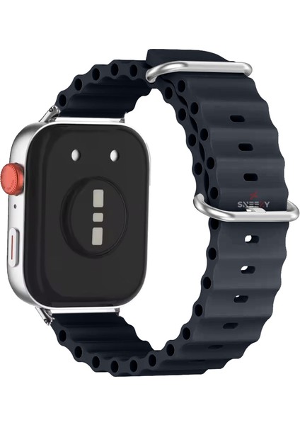 Xiaomi Redmi Watch 5 Active/Redmi 5 Lite Uyumlu Ocean Tasarım Metal Toka Soft Silikon Kordon fiyatları