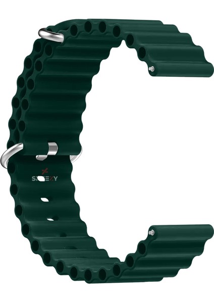 Xiaomi Redmi Watch 5 Active/Redmi 5 Lite Uyumlu Ocean Tasarım Metal Toka Soft Silikon Kordon modelleri