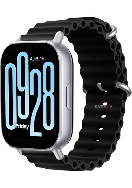 Xiaomi Redmi Watch 5 Active/Redmi 5 Lite Uyumlu Ocean Tasarım Metal Toka Soft Silikon Kordon