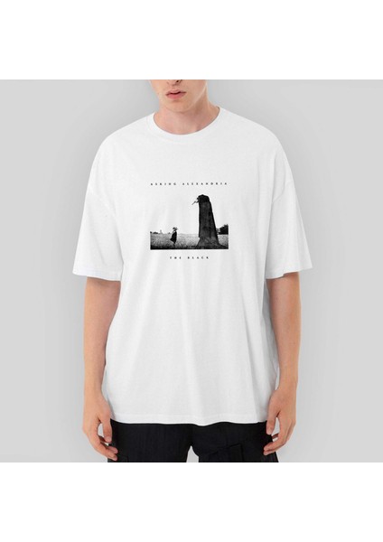 Asking Alexandria The Black Oversize Beyaz Tişört