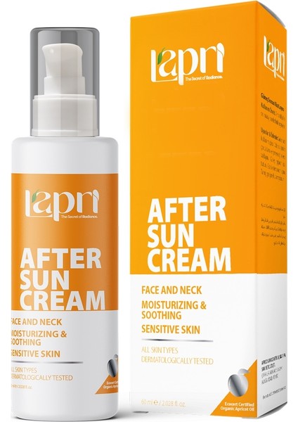 After Sun Cream-Yüz ve Boyun Için Güneşlenme Sonrası Krem (60ml)