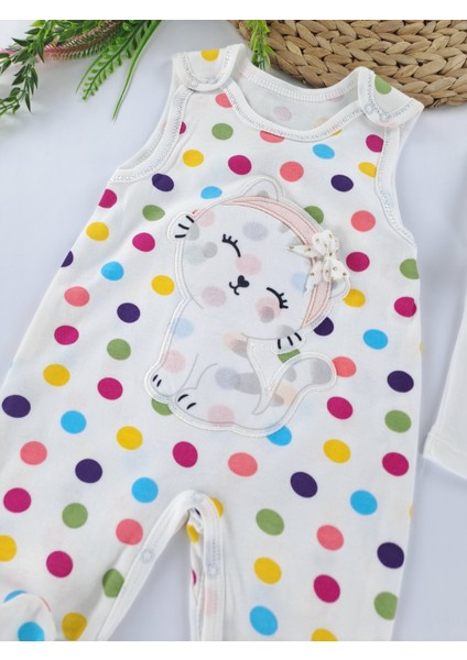 Kız Bebek Uyku Tulumu Body Ikili Takım Pamuk Puantiyeli fiyatları