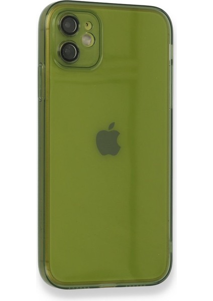 iPhone 12 Kılıf Darbelere Karşı Korunaklı Şeffaf Yüzey Fly Lens Silikon Kapak
